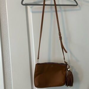 Tory Burch tassel crossbody. Camel color.